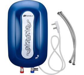 Sansui Azure 5 L Instant Water Geyser with Pipes , Cobalt Blue image