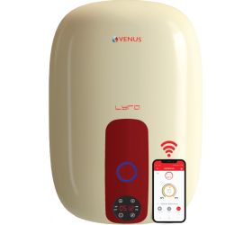 Venus 15RW Lyra Nexus 15-Litre Ivory/Winered ,WiFi enabled, IoT , Control with Android App from anywhere 15 L Storage Water Geyser , Ivory image