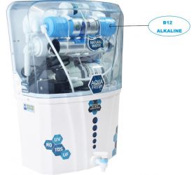 Aqua Fresh Fresh Model 12 L ALKALINE VITAMIN B12 + RO + UV + UF + TDS+ALKALINE B12 12 L RO + UV + UF + TDS Water Purifier White image