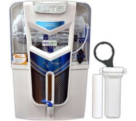Aqua Ultra Gold RO+11W UV OSRAM, Made In Italy +B12+TDS Contoller Water Purifier 14 L RO + UV + UF + TDS Water Purifier White image