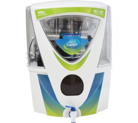 Aquagrand Green Candy Alkaline + ro + uv + uf + TDS Controller, Alkaline Filter + 15 L RO + UV + UF + TDS Water Purifier White image