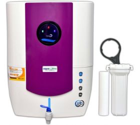 AQUAULTRA 14L LED Total Computer Control RO+11W UV OSRAM, Made In Italy +B12+TDS Contoller Water Purifier 14 L RO + UV + UF + TDS Water Purifier White image