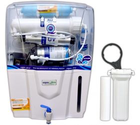 AQUAULTRA 14L Premier RO+11W UV OSRAM, Made In Italy +B12+TDS Controller Water Purifier 14 L RO + UV + UF + TDS Water Purifier White image