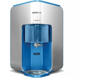 Havells GHWUPRL015 8 L UV + UF Water Purifier WHITE & BLUE image