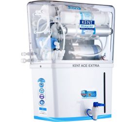 Kent Ace Extra 8 L RO + UV + UF + TDS Control + Alkaline + UV in Tank Water Purifier with Alkaline Water White image