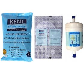 Kent gold original Spare Kit UF membrane, carbon pack & Sediment pair 4000 L Gravity Based Water Purifier White image